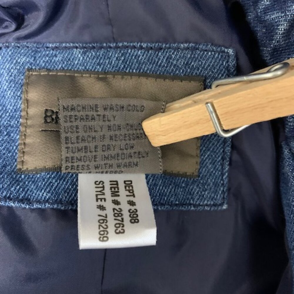 Vintage Brandon Thomas 100% Denim blue Chore Barn jacket w lining - Picture 8 of 11